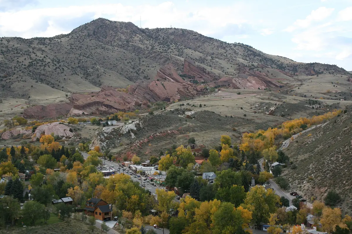 A view of the town of Morrison, Colorado